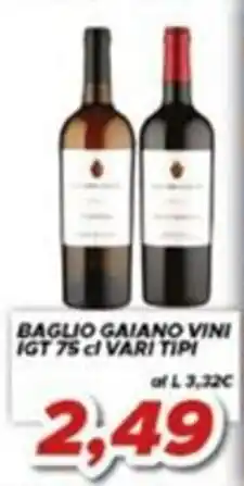 MA Supermercati Baglio Gaiano Vini offerta