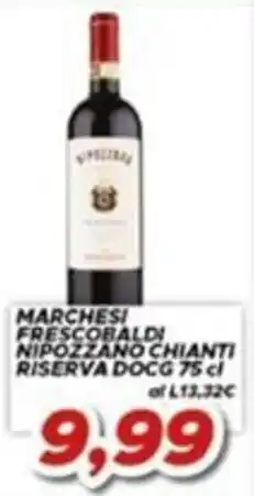 MA Supermercati Marchesi Frescobaldi Nipozzano Chianti Riserva DOCG offerta