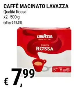 Tre Valli Supermercato Caffè macinato Lavazza Qualità Rossa offerta