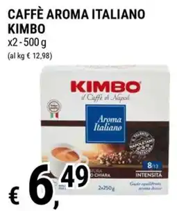 Tre Valli Supermercato Caffè aroma italiano Kimbo offerta