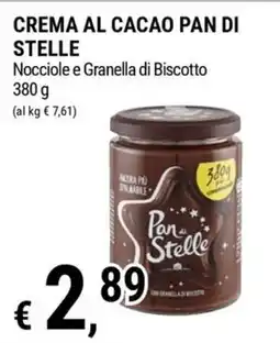 Tre Valli Supermercato Crema al cacao Pan di Stelle offerta