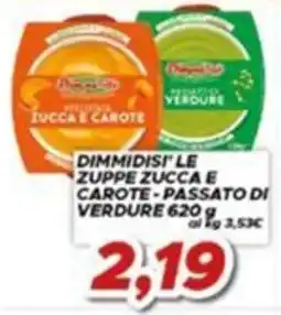 MA Supermercati Dimidiasi le zuppe zucca e carote - passato di verdure offerta