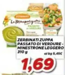 MA Supermercati Zerbinati zuppa passato di verdure - minestrone leggero offerta