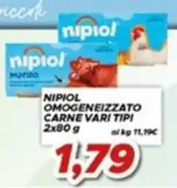 MA Supermercati Nipiol omogeneizzato carne vari tipi offerta