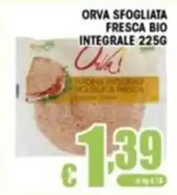 Sacoph Orva sfogliata fresca bio integrale offerta