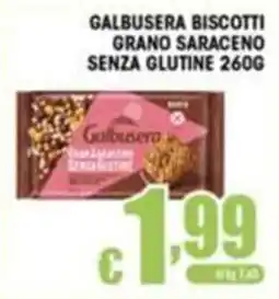 Sacoph Galbusera biscotti grano saraceno senza glutine offerta