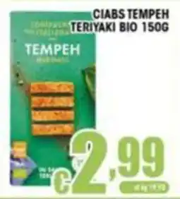 Sacoph Ciabs tempeh teriyaki bio offerta