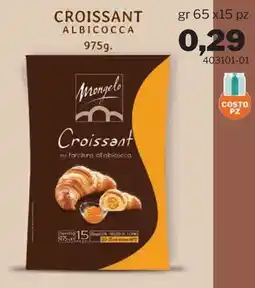 GrosMarket Croissant Mongelos albicocca offerta