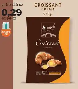GrosMarket Croissant con crema Mongelo offerta