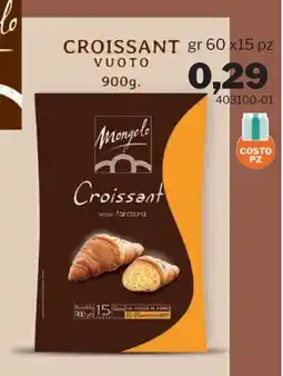 GrosMarket Croissant Mongelo vuoto offerta