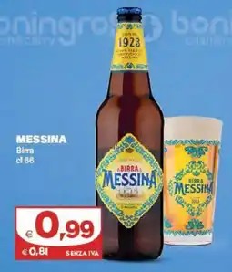 Boningros Cash and Carry Messina Birra offerta
