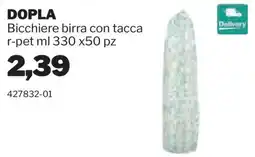GrosMarket Bicchiere birra con tacca offerta