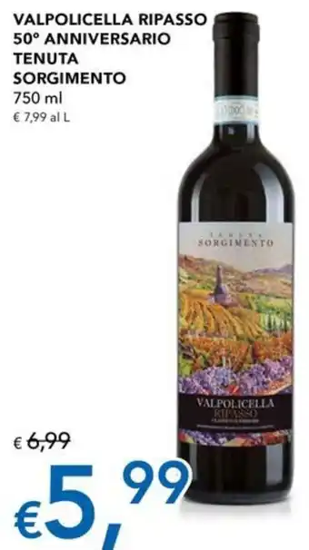 Valpolicella Ripasso 50° Anniversario Tenuta Sorgimento