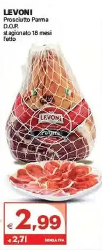Boningros Cash and Carry Levoni Prosciutto Parma D.O.P. offerta