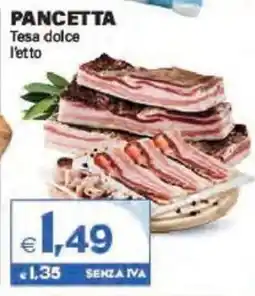 Boningros Cash and Carry Pancetta Tesa dolce offerta