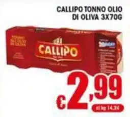 Sacoph Callipo tonno olio di oliva offerta
