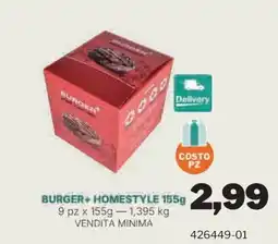 GrosMarket Burger+ Homestyle offerta