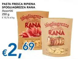 Migross Supermercati e Market Pasta fresca ripiena sfogliagrezza rana assortiti offerta