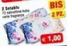 Magazzini Smart Setablu salviettine baby offerta