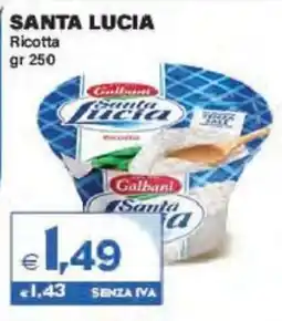 Boningros Cash and Carry Santa Lucia Ricotta offerta