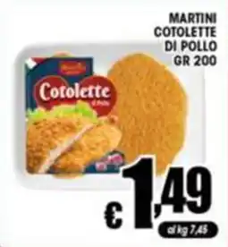 Sacoph Martini Cotolette di pollo offerta