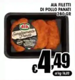 Sacoph Aia filetti di pollo panati offerta