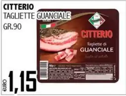 Big Food Citterio tagliette di guanciale offerta