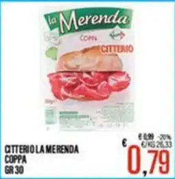 Supermercati EffePiù Citterio la merenda coppa offerta