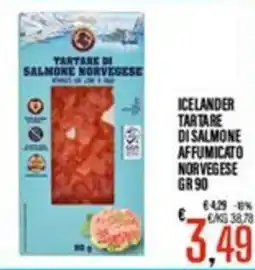 Supermercati EffePiù Icelander tartare di salmone affumicato norvegese offerta