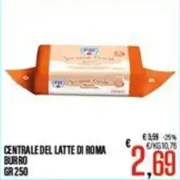 Supermercati EffePiù Burro Centrale del Latte di Roma offerta