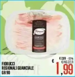 Supermercati EffePiù Fiorucci regionali guanciale offerta