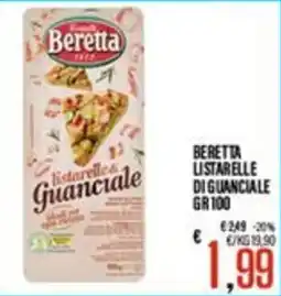 Supermercati EffePiù Beretta listarelle di guanciale offerta