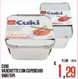 Supermercati EffePiù Cuki vaschette con coperchio offerta