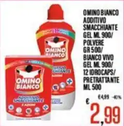 Supermercati EffePiù Omino bianco additivo smacchiant offerta