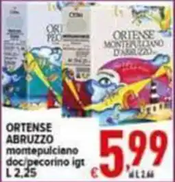 Iper Triscount Ortense Abruzzo montepulciano doc/pecorino igt offerta