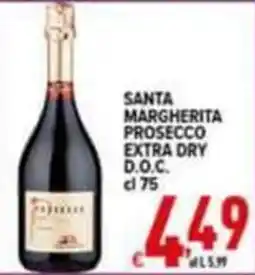 Iper Triscount Santa Margherita Prosecco Extra Dry D.O.C. offerta