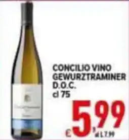 Iper Triscount Concilio Vino Gewurztraminer offerta