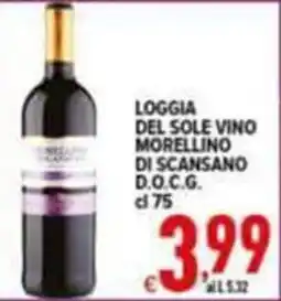 Iper Triscount Loggia del Sole vino Morellino di Scansano offerta