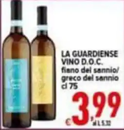 Iper Triscount La guardiense vino d.o.c. offerta