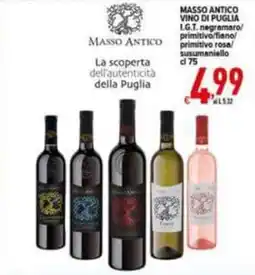 Iper Triscount Masso Antico Vino di Puglia offerta
