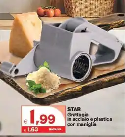Boningros Cash and Carry Star Grattugia in acciaio e plastica con maniglia offerta