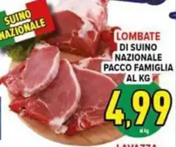 Iper Triscount Lombate di suino nazionale offerta