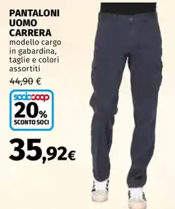 Ipercoop Pantaloni uomo Carrera offerta