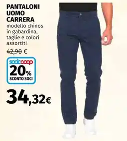Ipercoop Pantaloni uomo Carrera offerta