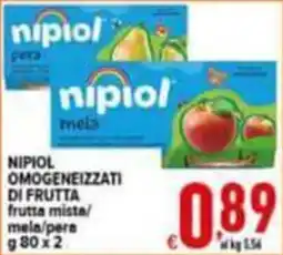 Iper Triscount Nipiol omogeneizzati di frutta offerta