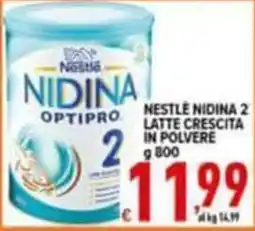 Iper Triscount Nestlé Nidina 2 Latte Crescita in Polvere offerta