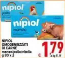 Iper Triscount Nipiol omogeneizzati di carne manzo/pollo/vitello offerta