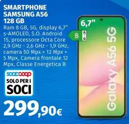 Ipercoop Smartphone Samsung A56 offerta