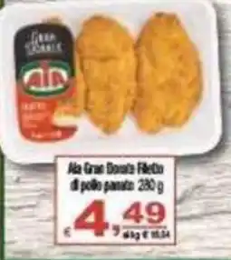 CTS Supermercati Ala Gras Donata Filetto di pollo panato offerta