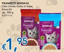 Migross Superstore Pranzetti Whiskas Cibo Umido Gatto in Salsa offerta